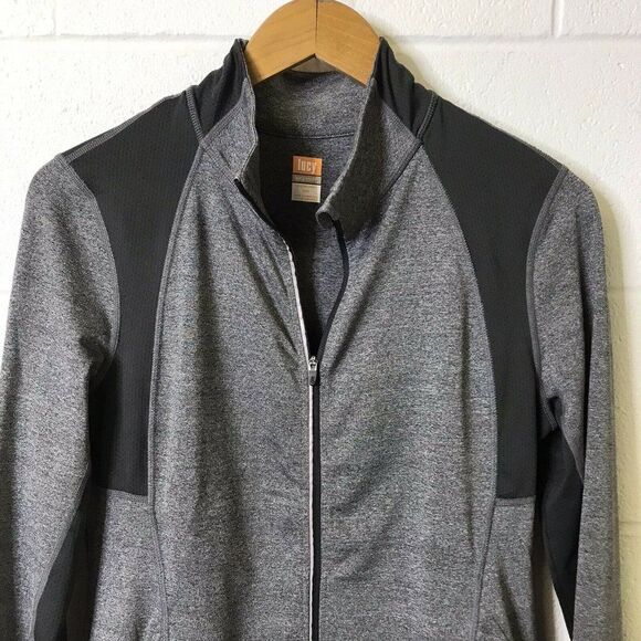 Lucy Tech Women's Athletic Full Zip Gray Jacket M - Picture 2 of 12